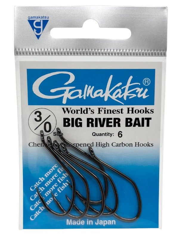 Hameçon Triple Gamakatsu RB Big Bait SP – Taille 3/0 – Noir – Lot De 4